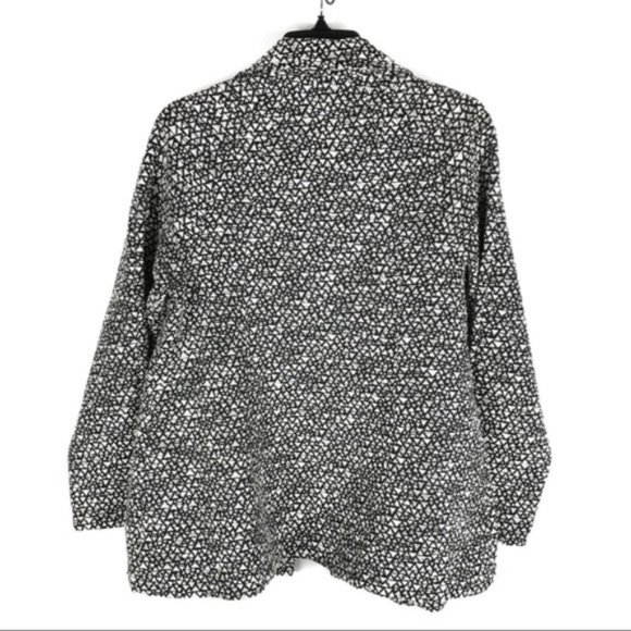 Christopher & Banks Black & White Geometric Print Coat - Picture 6 of 8